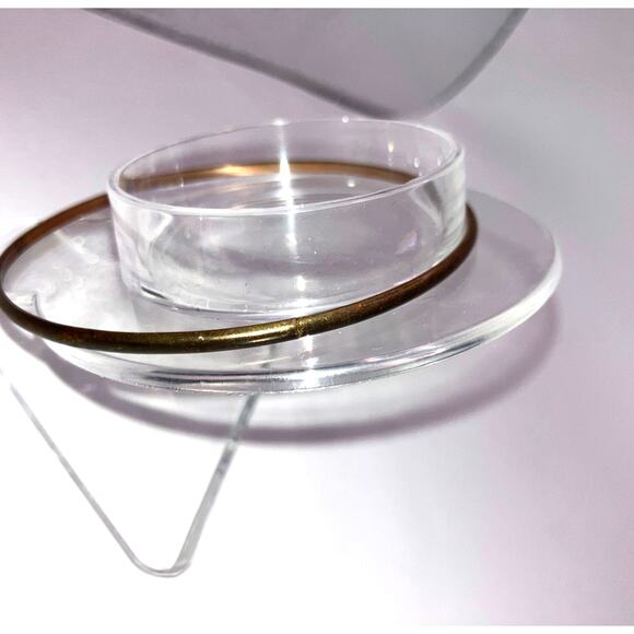 Gold-Tone Rounded 2.75" Bangle Bracelet! - Picture 6 of 6